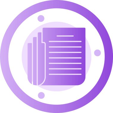 belge simgesi vektör illüstrasyonu