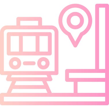 bus simgesi vektör illüstrasyonu