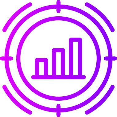 iş grafiği ikon vektör illüstrasyonu