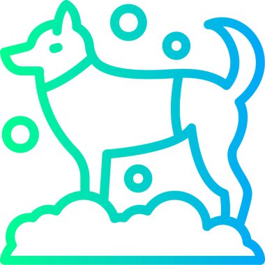 doldurulmuş özet biçiminde hayvan kedi kontur simgesi