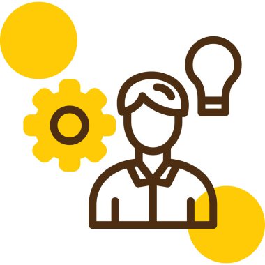 Bir fikrim var. Web simgesi basit illüstrasyon