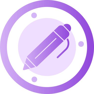 Kalem. Web simgesi basit illüstrasyon