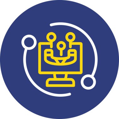 robot ikon vektör illüstrasyonu