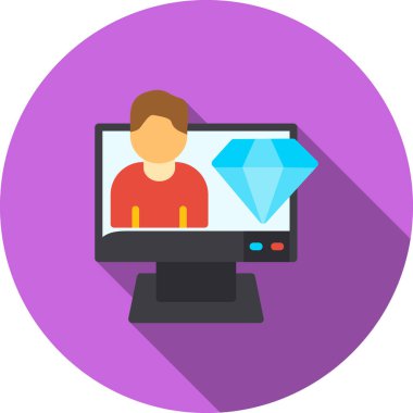 beyaz arkaplanda izole edilmiş vektör illüstrasyonlu web simgesi olan dizüstü bilgisayar