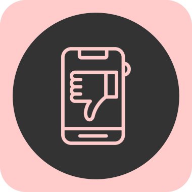 Cep telefonu. Web simgesi basit illüstrasyon