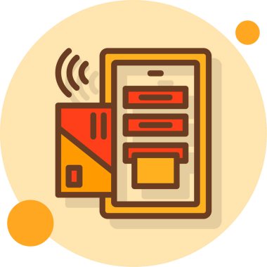 düz biçimli cep telefonu simgesi