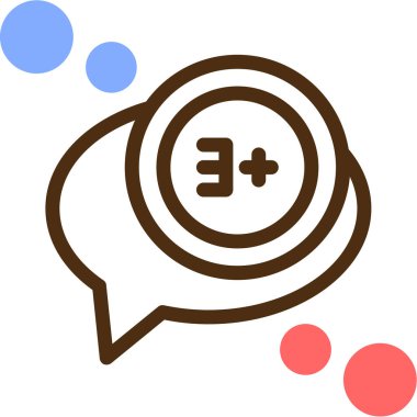 konuşma balonu simgesi, vektör illüstrasyonu