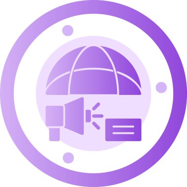 Modern bir simgenin vektör illüstrasyonu