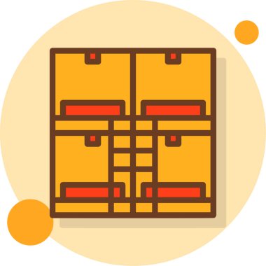 kutu simgesi, vektör illüstrasyonu