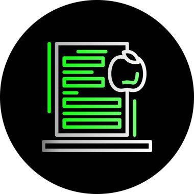 grafik simgesi olan belge, basit biçim