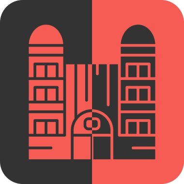 Kilise Binası simgesi. vektör çizim.