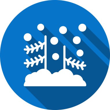 Tek izole ağaç simgesinin vektör illüstrasyonu