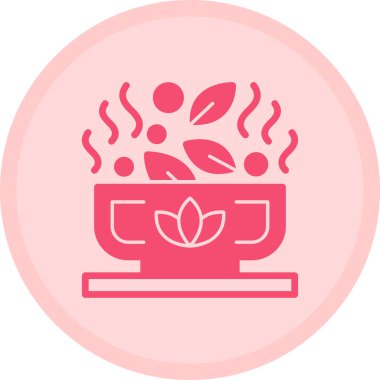 Sıcak çay. Web simgesi basit illüstrasyon