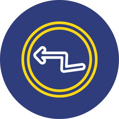 Çemberdeki bir motosiklet simgesinin vektör çizimi