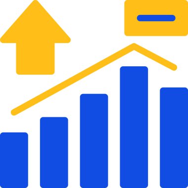 iş grafiği simgesi ana hat biçiminde
