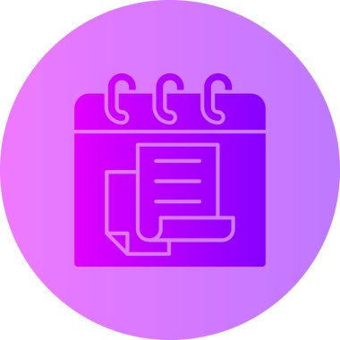 Takvim. Web simgesi basit illüstrasyon