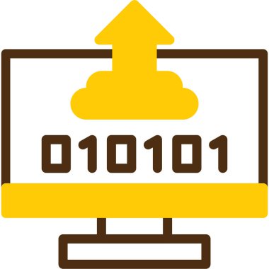 Bilgisayar ekranı. Web simgesi basit illüstrasyon