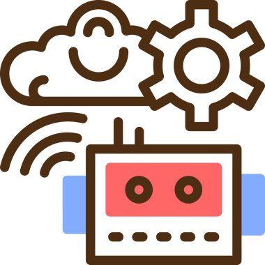 bulut veri ağı simgesi