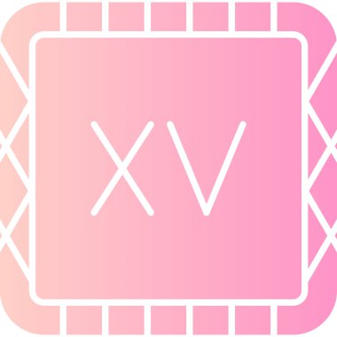 Bir harf simgesinin vektör illüstrasyonu