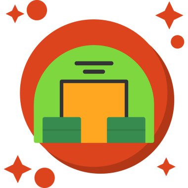 Vektör illüstrasyonu, simge ögesi arkaplanı