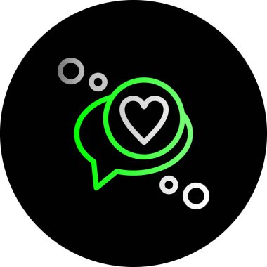 Vektör iletisi Simgesi illüstrasyonu