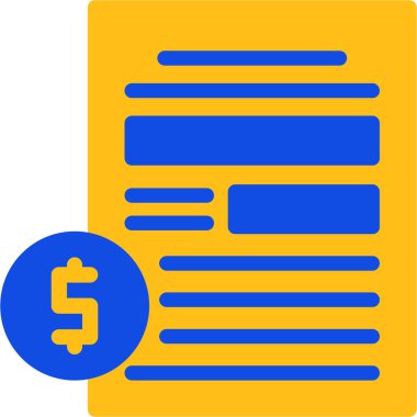 Belge. Web simgesi basit tasarım