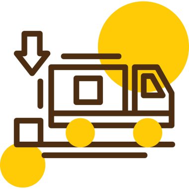 Otobüs durağı. Web simgesi