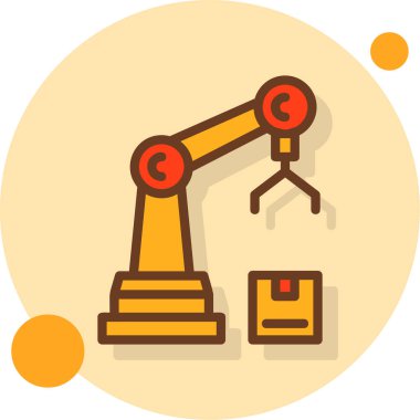 Robot simgesinin vektör illüstrasyonu