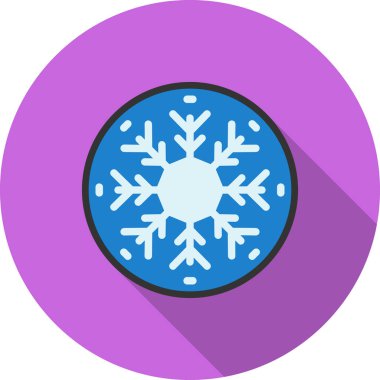 kar Tanesi simgesi vektör çizimi