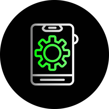 akıllı telefon simgesi vektör illüstrasyonu