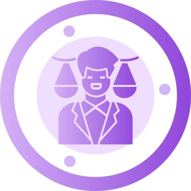 Çemberdeki bir adamın vektör çizimi