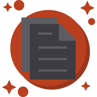 belge dizin dosya simgesi düz biçimli