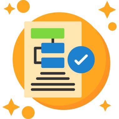 belge simgesi vektör illüstrasyonu