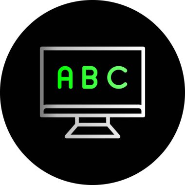 Dizüstü bilgisayarın vektör resimleme simgesi