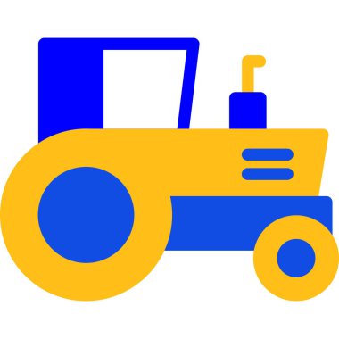 Traktör. Web simgesi basit illüstrasyon