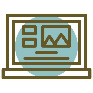 Web simgesi vektör illüstrasyonu