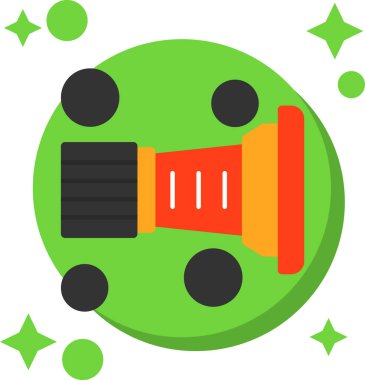 Beyaz arkaplanda hoparlör simgesi, illüstrasyon, vektör