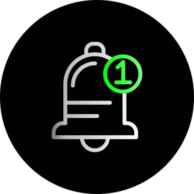 vektör çan simgesi düz illüstrasyon