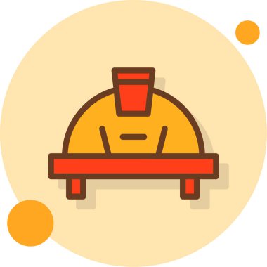 Yemek. Web simgesi basit illüstrasyon