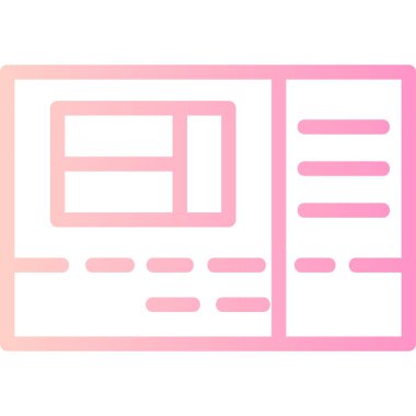 Modern simgenin vektör illüstrasyonu