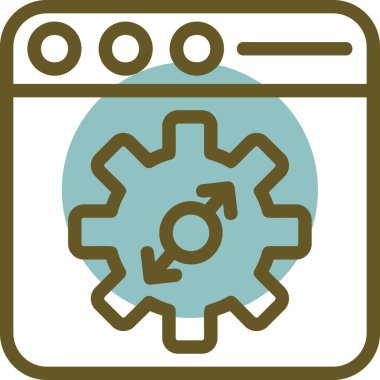 Ayarlama. Web simgesi basit illüstrasyon