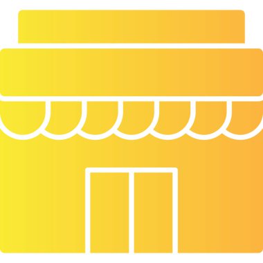 Dükkan. Web simgesi basit illüstrasyon