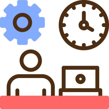 yönetim simgesi vektör illüstrasyonu