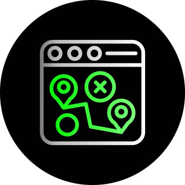 seo modern simgesinin vektör illüstrasyonu