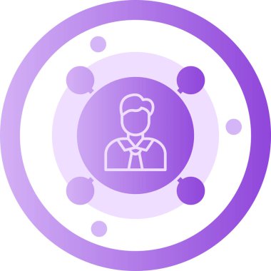 avatar. Web simgesi basit illüstrasyon