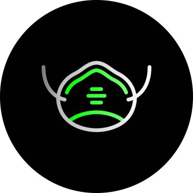 Bir maskenin vektör illüstrasyonu