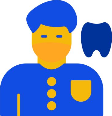 Maskeli bir adamın vektör çizimi