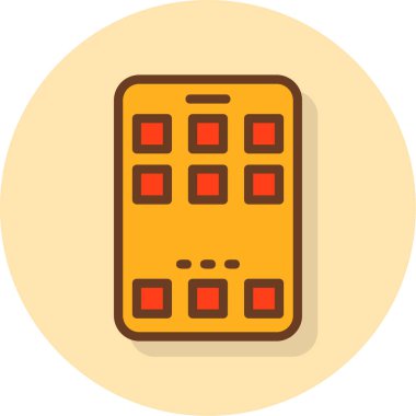 hesap makinesi simge, basit vektör çizim