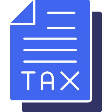 Vergi. Web simgesi basit tasarım