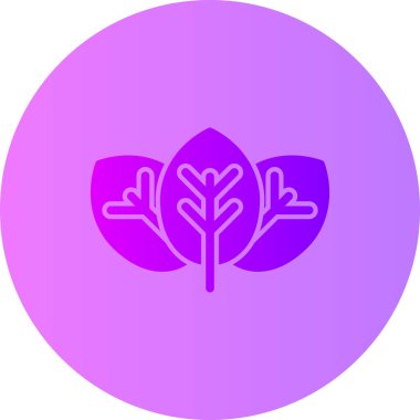 Yaprak ikonu vektör illüstrasyonu